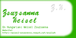 zsuzsanna weisel business card